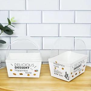 Boîte à sandwich en PET demi-<span class=keywords><strong>cercle</strong></span> avec couvercle <span class=keywords><strong>transparent</strong></span> de qualité alimentaire boîte blister de cuisson Burger logo personnalisé - Product Image 6