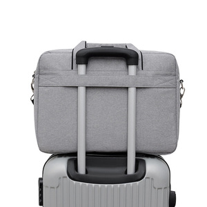 Sac pour ordinateur portable unisexe multi-poches en nylon imperméable avec fermeture éclair, étui de protection portable en tissu Oxford pour voyage et école, vente en gros - Product Image 2