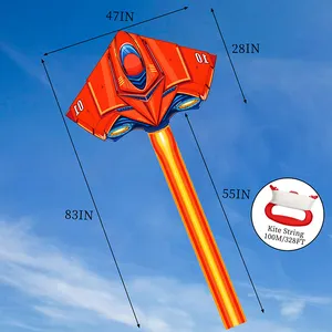 China Wholesale Hot Sale Custom Kids Outdoor Sports Toys 3D Eagle Phoenix Bat Butterfly Cartoon Animal Large Flying Kite