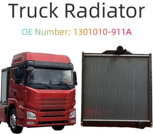 Radiadores de Aluminio al por Mayor con Tanque de Plástico para Camiones 1301010-911A 862mm*785mm Entrada/Salida 70mm Aptos para Camiones FAW Jiefang - Product Image 1