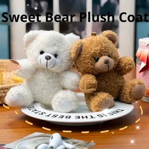 Orsacchiotto Super morbido peluche con gli occhiali per alleviare lo Stress per la principessa bambola fai da te - Product Image 4