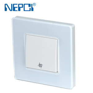 Interruptor de Pared de Vidrio Templado Estándar Europeo NEPCI XJY-QB-07-100 250V/10A, Interruptor Basculante de Montaje Empotrado de <span class=keywords><strong>2</strong></span> Gangs y Control Único - Product Image 4