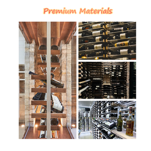 Moderni portabottiglie in metallo Custom vetrate <span class=keywords><strong>a</strong></span> parete sistemi di visualizzazione del vino per case ristoranti e bar - Product Image 2