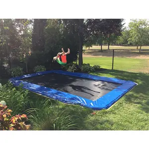 Inground trampoline with Safety net Deluxe big Trampoline for kids outdoor jumping trampoline