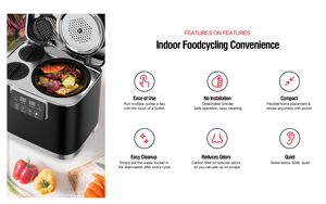 OEM Custom 3.8L Kitchen Waste <strong>Disposal</strong> Equipment Multifunction Home Food Waste Transfer <strong>Machines</strong> to Fertilizer - Product Image 3