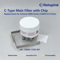 Filtre principal de type C Ratopink CB003-1230-001 avec puce, remplacement pour imprimante CIJ Citronix série 5000 CI5000