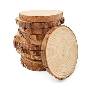 Tranches <span class=keywords><strong>de</strong></span> bois naturel non finies 30 pièces 3.5-4 pouces kit <span class=keywords><strong>de</strong></span> bois artisanal cercles ornements <span class=keywords><strong>de</strong></span> noël bricolage avec écorce pour la décoration <span class=keywords><strong>de</strong></span> mariage - Product Image 1