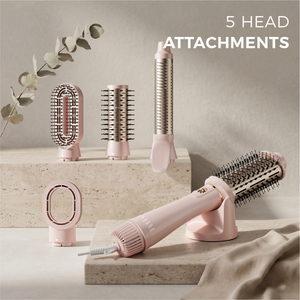Brosse à air chaud pliable professionnelle <span class=keywords><strong>5</strong></span> en 1, 1200W, 4 vitesses, styler multifonctionnel, sèche-cheveux en une étape, volumateur, brosse détachable - Product Image 6