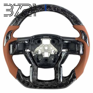 พวงมาลัยคาร์บอนไฟเบอร์ 3721 สำหรับรถฟอร์ด แร็ปเตอร์ F150 F-150 F250 F350 ปี 2015 2016 2017 2018 2019 2020 พวงมาลัยสำหรับรถแข่ง - Product Image 1
