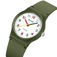 SKMEI 2549 Modische Schlichte Damen-Plastikuhren Marken-Casual-Mädchen-Quarzuhr Wasserdichte Damen-Armbanduhr
