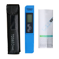 Testeur de température et de conductivité TDS EC 3-en-1, stylo de mesure de la qualité de l'eau, 0-9999ppm TDS, 0-9990µS/cm, précision 2%