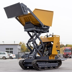 New Agricultural Self-dumping Crawler Dumper Truck Rubber <b>Tracks</b> Fully Hydraulic 0.5Ton Mini Gasoline PLC <b>Pump</b> Gear - Product Image 2