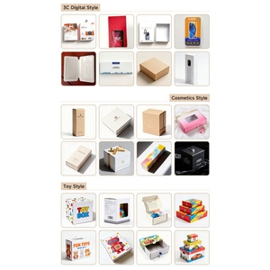 Biểu Tượng Tùy Chỉnh Màu Xanh Mờ Gấp Quà Tặng Từ Hộp Các Tông Với Có Thể Gập Lại Nam Châm Lật Top Mở Mỹ Phẩm Hộp Giấy - Product Image 6