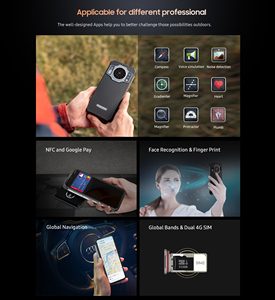 Smartphone robuste déverrouillé Oukitel WP21, Version globale, <span class=keywords><strong>Vision</strong></span> nocturne 12 go + 256 go 64M caméra Helio G99 120Hz NFC - Product Image 5