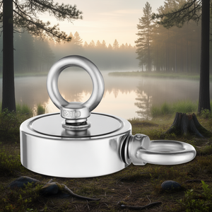 Kit d'aimants de pêche Mto, force de traction de 1000 lb, acier inoxydable, double face, accessoires de chasse - Product Image 2