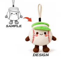 Porte-clés peluche personnalisé d'usine, jouet en peluche mignon et moelleux, breloque de sac, OEM ODM, jouets en peluche sur mesure, faible MOQ, peluches pour fête foraine
