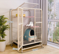 Offre Spéciale : Grande Cage Solide pour Chat, Villa à Trois Niveaux, Super Espace Libre, Maison de Luxe pour Chat, Vente en Gros