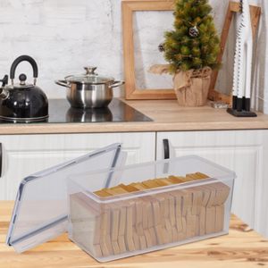 Nhựa bánh mì lưu trữ <span class=keywords><strong>container</strong></span> hộp lớn bánh sandwich chủ cho nhà bếp truy cập bánh mì KEEPER với nắp kín bánh mì Saver 8.5L - Product Image 5