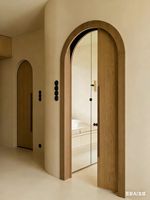Portes en verre et bois modernes sur mesure, portes françaises en bois massif, portes d'entrée d'hôtel américain, portes cintrées finies pour l'extérieur de la maison