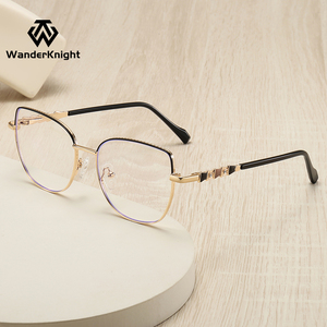 2025 New Style Brand Designer Cat Eye Optical <strong>Frames</strong> For Women Anti Blue Light Diamond Eyeglasses <strong>Frames</strong> - Product Image 1