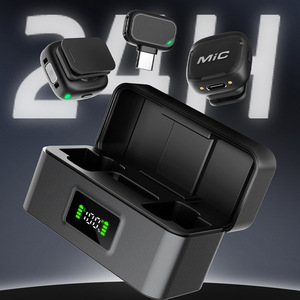 Microphone sans fil omnidirectionnel <span class=keywords><strong>portable</strong></span> M3 Mini en métal, 48 kHz 24 bits, capsule à condensateur numérique MEMS Type-C pour vidéo en extérieur - Product Image 4
