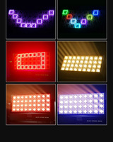 Matrice LED RGB 36 cellules avec effet de stroboscope, éclairage de scène multi-pixels pour spectacles professionnels