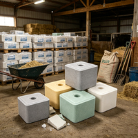 Bloc de sel compressé blanc pour bétail, sel à lécher aux oligo-éléments pour l'alimentation des vaches, des chèvres et des chevaux