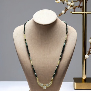 Mangalsutra indien traditionnel en or 22 carats, chaîne de perles noires, pendentif minimaliste en perles et zircon, bijoux à porter au quotidien pour femmes - Product Image 3