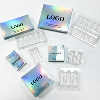 Boîtes en papier couché personnalisées avec marquage holographique, dorure à chaud, support pour 500 designs mixtes, boîtes de 3 ml et 10 ml, impression personnalisée