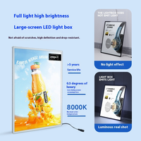 Boîte à lumière magnétique à LED ultra-mince Rectangle Panneau d'affichage intérieur Ascenseur mural en aluminium pour barre de mariage Maison-Usine directe