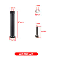 Kit de colonnes de fixation moteur hexagonales M5x65mm noires avec bride, 8 vis et 4 rondelles pour moteur à essence d'avion RC