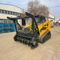 EPA Diesel skidsteer loader con forest mulcher skid steer attacchi