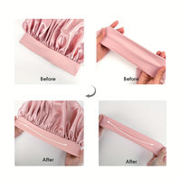 Bonnet en Soie 100% avec Broderie 3D Logo Personnalisé - Style Européen & Américain, Bonnet de Nuit Quatre Saisons, Emballage Neutre, Dropshipping