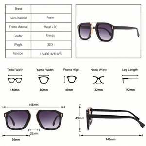 Gafas de Sol Cuadradas de Piloto con Remaches de Leopardo Coloridas y a la Moda, Personalizadas al por Mayor para Hombres y Mujeres - Product Image 4