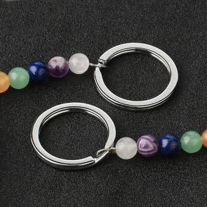 Охрана окружающей среды амулет металлический цинковый сплав семь 7 Чакра каменные бусины брелок кулон - Product Image 6