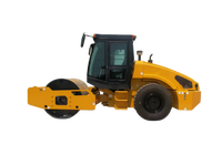 Rouleau vibratoire hydraulique robuste de 10 tonnes, machine de compactage pour asphalte et sols routiers