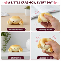 Jouet sensoriel anti-stress en forme de crabe, à remontée lente, taille deux mains, pour enfants de 3 ans et plus