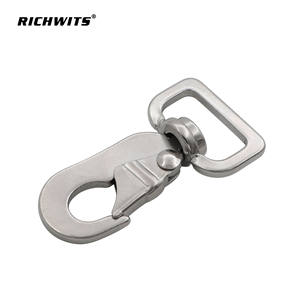 Crochet universel en acier inoxydable pour laisse d'animal de compagnie, crochet rotatif à ressort avec boucle de sac, plaque de sangle, crochet universel pour toutes les marques - Product Image 4