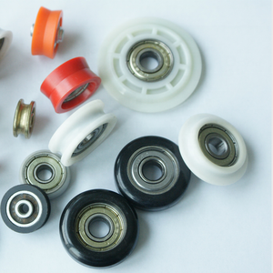 ลูกกลิ้งอะลูมิเนียมสองล้อแบบปรับได้พร้อมร่องรอกสำหรับหน้าต่างบานเลื่อนแบบ upvc - Product Image 6