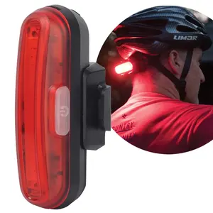 OEM Easy Install Super Bright 100 Lumens COB ABS USB Rechargeable LED Bike Light Tail Helmet Light