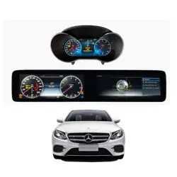 แผงหน้าปัดดิจิตอลแผงหน้าปัดมัลติมีเดียรถยนต์หน้าจอ LCD W213 E-Class แผงหน้าปัดรถยนต์ระบบนำทางรถยนต์ LED AMG