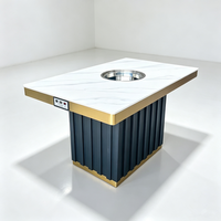 Table de cuisson électrique encastrable en métal pour comptoir, sans fumée, personnalisable pour restaurants et usage extérieur