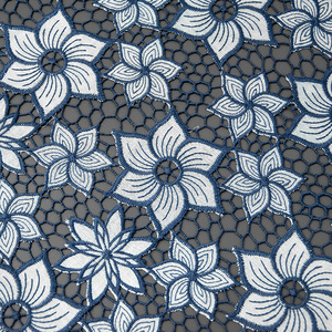 Fabricants vente en gros nouveau lait soie couleur Morning Glory évider vêtements pour femmes coton broderie dentelle tissu - Product Image 6