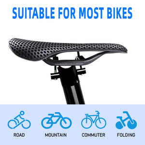 <span class=keywords><strong>Selle</strong></span> de vélo en fibre de carbone imprimée en 3D <span class=keywords><strong>VTT</strong></span> <span class=keywords><strong>selle</strong></span> de vélo de route respirant absorbant les chocs équipement d'équitation <span class=keywords><strong>selle</strong></span> de vélo - Product Image 6