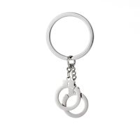 Porte-clés Mini Menottes Créatives en Alliage, Personnalisé sur Mesure, Haute Qualité, Tendance Mode, Émail, Cadeau d'Anniversaire