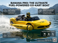 Bateau à moteur à gaz de qualité commerciale |    Kart aquatique pour parc aquatique et attractions touristiques
