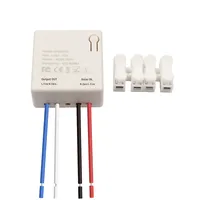 Interrupteur à distance sans fil 433 MHz 10A, sans câblage, 220V, maison intelligente, LED, lustre, contrôle multiple/double, fixation libre
