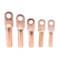 Connecteur de câble LUG pour fils de cuivre DT Type Terminal DT-10 DT-16 DT-25 DT-35 DT-50 sertissage épissure bloc boulon nu trou nez Tube