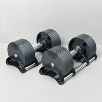 Vente en gros en usine haltères réglables Offre Spéciale pour la salle de sport à domicile jeu d'haltères réglables de 5lb à 80lb