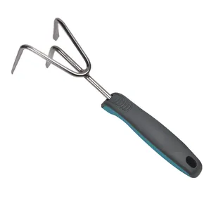 Hot Sale Home Garden Bonsai Tools Stainless Steel Head TPR Hand Small Garden Cultivator Rake